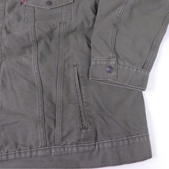 Levi’s Trucker Denim Jacket w Cotton Flannel Plaid Lining NWT - Picture 3 of 7